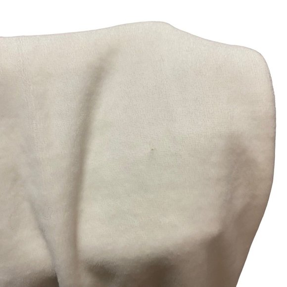 BCBGMAXAZRIA Women's Ivory Velour Floral Sequence Embroidered Pants - Picture 9 of 9